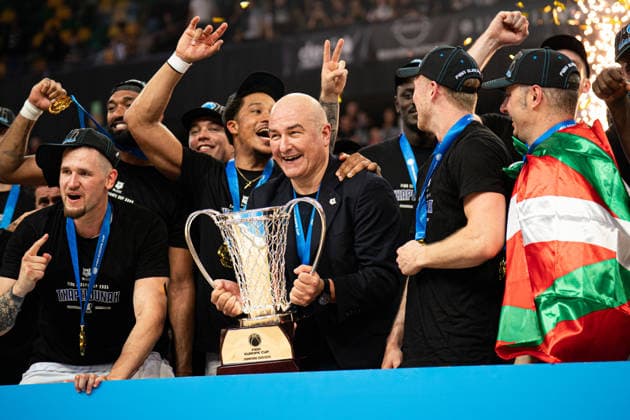 BILBAO, SPAIN - April 29: during the FIBA Europe Cub Final between Bilbao Basket and PAOK at Bilbao Arena on April 29, 2026 in Bilbao, Spain. (Photo by Ibai Tudanca) Copyright: xIbaixTudancax