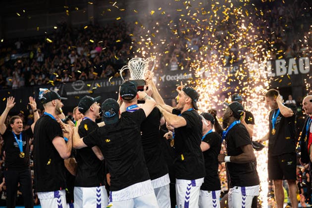 BILBAO, SPAIN - April 29: during the FIBA Europe Cub Final between Bilbao Basket and PAOK at Bilbao Arena on April 29, 2026 in Bilbao, Spain. (Photo by Ibai Tudanca) Copyright: xIbaixTudancax