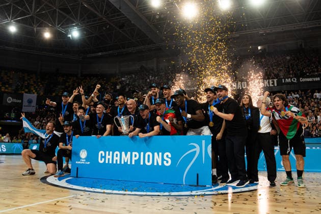 BILBAO, SPAIN - April 29: during the FIBA Europe Cub Final between Bilbao Basket and PAOK at Bilbao Arena on April 29, 2026 in Bilbao, Spain. (Photo by Ibai Tudanca) Copyright: xIbaixTudancax