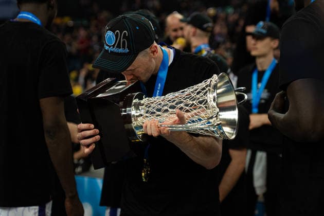 BILBAO, SPAIN - April 29: during the FIBA Europe Cub Final between Bilbao Basket and PAOK at Bilbao Arena on April 29, 2026 in Bilbao, Spain. (Photo by Ibai Tudanca) Copyright: xIbaixTudancax