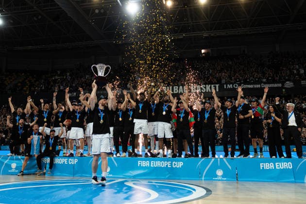BILBAO, SPAIN - April 29: during the FIBA Europe Cub Final between Bilbao Basket and PAOK at Bilbao Arena on April 29, 2026 in Bilbao, Spain. (Photo by Ibai Tudanca) Copyright: xIbaixTudancax