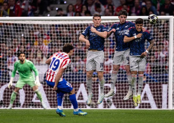 Atletico de Madrid vs Arsenal Alvarez (Atletico de Madrid) in action during the game against Arsenal valid forChampions League at the Riyadh Air Metropolitano stadium, in Madrid, today April 29, 2026. Copyright: xx 0L3A9780