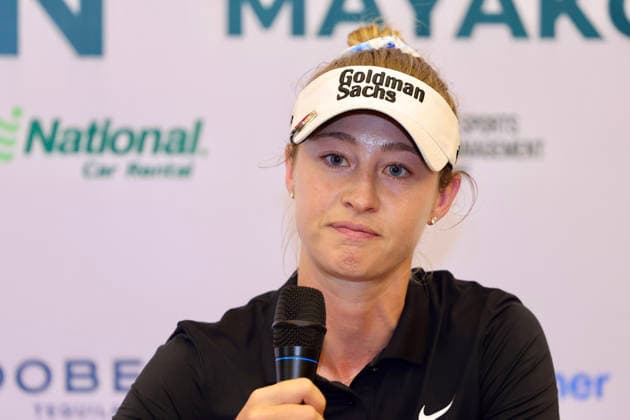 RIVIERA MAYA OPEN AT MAYAKOBA 2026 RIVIERA MAYA OPEN AT MAYAKOBA 2026 PROAM TOURNAMENT 29042026 PLAYA DEL CARMEN, QUINTANA ROO. Photo of Nelly Korda of the USA, during her media day at the Riviera Maya Open at Mayakoba 2026 at El Camaleon Golf Club in Playa del Carmen, Mexico. Foto de Nell Korda de Estados Unidos, durante su media day del torneo Riviera Maya Open at Mayakoba 2026 celebrado en el Club de Golf El Camaleon en Playa del Carmen, Mexico. Photo by IMAGENSHOP AGENCIA FOTOGRAFICA PLAYA DEL CARMEN QUINTANA ROO MEXICO Copyright: xIMAGENSHOPxAGENCIAxFOTOGRAFICAx