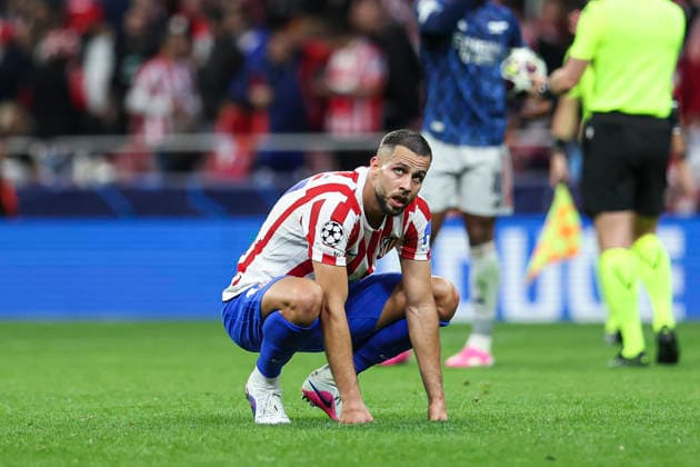 April 29, 2026, Madrid, Madrid, Spain: David Hancko of Atletico de Madrid gestures during the UEFA Champions League 2025 26 League Semi Final First Leg match between Atletico de Madrid and Arsenal FC at Riyadh Air Metropolitano on April 29, 2026, in Madrid, Spain. Madrid Spain - ZUMAa181 20260429_zaa_a181_434 Copyright: xIrinaxR.xHipolitox