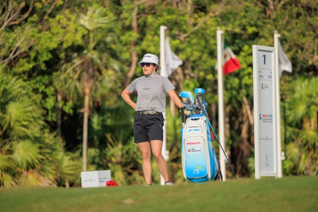 RIVIERA MAYA OPEN AT MAYAKOBA 2026 RIVIERA MAYA OPEN AT MAYAKOBA 2026 PROAM TOURNAMENT 29042026 PLAYA DEL CARMEN, QUINTANA ROO. Action photo of Akie Iwai of Japan, during the ProAm tournament at the Riviera Maya Open at Mayakoba 2026 at El Camaleon Golf Club in Playa del Carmen, Mexico. Foto de accion de Akie Iwai de Japon, durante evento ProAm del torneo Riviera Maya Open at Mayakoba 2026 celebrado en el Club de Golf El Camaleon en Playa del Carmen, Mexico. Photo by IMAGENSHOP AGENCIA FOTOGRAFICA PLAYA DEL CARMEN QUINTANA ROO MEXICO Copyright: xMIKIOxWATANABEx