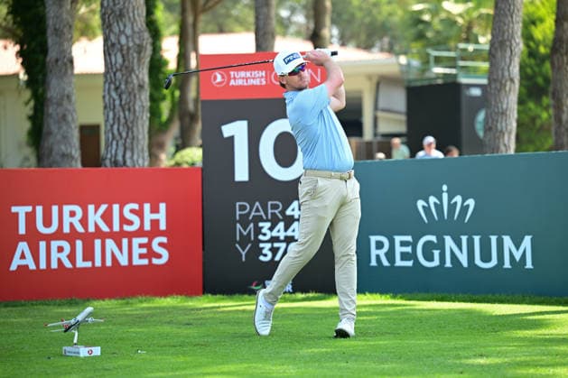 Turkish Airlines Open 2026 kicks off in Antalya ANTALYA, TURKIYE - APRIL 30: Brandon Stone of South Africa competes in the Turkish Airlines Open 2026 Golf Tournament at the Regnum National Golf Club in Antalya, Turkiye on April 30, 2026. Orhan Cicek Anadolu Antalya Turkey. Editorial use only. Please get in touch for any other usage.  Copyright: x2026xAnadoluxOrhanxCicekx