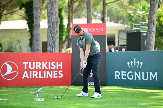 Turkish Airlines Open 2026 kicks off in Antalya ANTALYA, TURKIYE - APRIL 30: Sebastian Soderberg of Sweden competes in the Turkish Airlines Open 2026 Golf Tournament at the Regnum National Golf Club in Antalya, Turkiye on April 30, 2026. Orhan Cicek Anadolu Antalya Turkey. Editorial use only. Please get in touch for any other usage.  Copyright: x2026xAnadoluxOrhanxCicekx