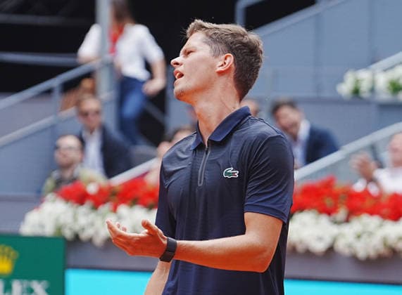 TENNIS - MUTUA MADRID OPEN 2026 - 30 04 2026 Alexander Bloockx of Belgium during the Mutua Madrid Open 2026, ATP, Tennis Herren Masters 1000 and WTA, Tennis Damen 1000 on 30April 2026 at La Caja Magica in Madrid, Spain - Photo: Laurent Lairys MADRIDSpain  Copyright: xLaurentxLairysx