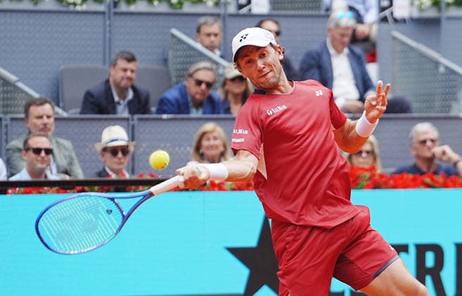 TENNIS - MUTUA MADRID OPEN 2026 - 30 04 2026 Casper Ruud of Norway during the Mutua Madrid Open 2026, ATP, Tennis Herren Masters 1000 and WTA, Tennis Damen 1000 on 30April 2026 at La Caja Magica in Madrid, Spain - Photo: Laurent Lairys MADRIDSpain  Copyright: xLaurentxLairysx