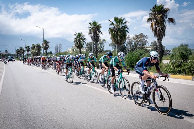 61st Presidential Cycling Tour of Turkiye ANTALYA, TURKIYE - APRIL 30: Cyclists compete in the Patara-Kemer stage of the 61st Presidential Cycling Tour of Turkiye (TUR 2026) on April 30, 2026, in Antalya, Turkiye. This 5th stage is part of the International Cycling Union (UCI) Europe Tour calendar and is the only race in Turkiye categorized as a ProSeries event. Numerous athletes participated in this 177.9-kilometer route, which highlights the natural beauty of the Mediterranean coast. Ahmet Serdar Eser Anadolu Antalya Turkey. Editorial use only. Please get in touch for any other usage.  Copyright: x2026xAnadoluxAhmetxSerdarxEserx