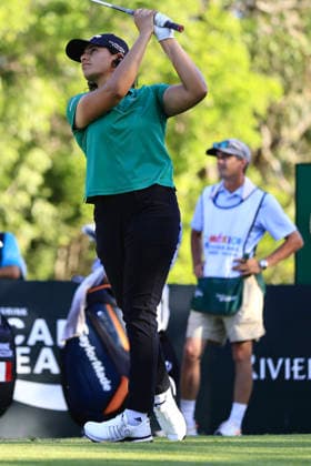 RIVIERA MAYA OPEN AT MAYAKOBA 2026 RIVIERA MAYA OPEN AT MAYAKOBA 2026 DAY 1 30042026 PLAYA DEL CARMEN, QUINTANA ROO. Action photo of Hira Naveed of Australia, during day 1 of the Riviera Maya Open at Mayakoba 2026 at El Camaleon Golf Club in Playa del Carmen, Mexico. Foto de accion de Hira Naveed de Australia, durante el dia 1 del torneo Riviera Maya Open at Mayakoba 2026 celebrado en el Club de Golf El Camaleon en Playa del Carmen, Mexico. Photo by IMAGENSHOP AGENCIA FOTOGRAFICA PLAYA DEL CARMEN QUINTANA ROO MEXICO Copyright: xISABELAxQUIROZx