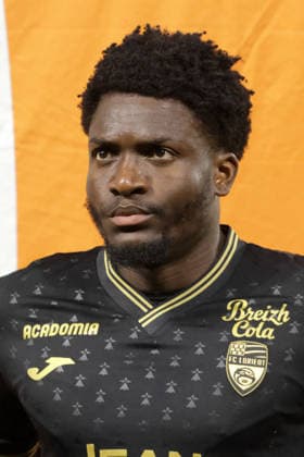 NATHANIEL ADJEI, Lorient, Ligue 1, 2025-26, Olympique Lyonnais vs Lorient 2-0, 12-04-2026, Primo piano, Head shot, Close up LIGUE 1 2025-26 OLYMPIQUE LIONE-LORIENT 2-0