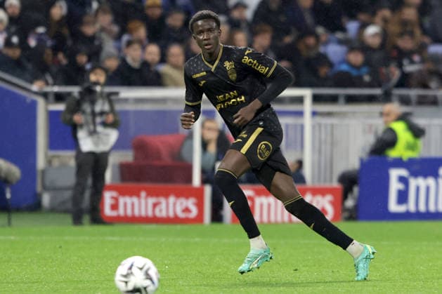 ABDOULAYE FAYE, Lorient, Ligue 1, 2025-26, Olympique Lyonnais vs Lorient 2-0, 12-04-2026, Azione, Action, Single shot LIGUE 1 2025-26 OLYMPIQUE LIONE-LORIENT 2-0