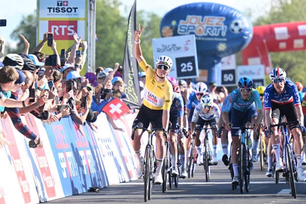 30-04-2026 Tour De Romandie; Tappa 02 Rue - Vucherens; 2026, Uae Emirates - Xrg; 2026, Ineos Grenadiers; Pogacar, Tadej; Godon, Dorian; Vucherens; 