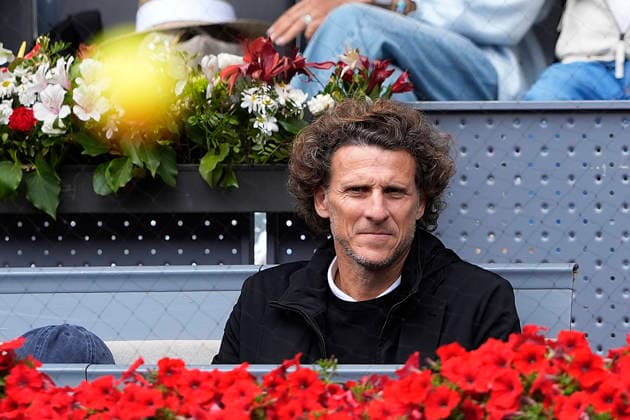 Diego Forlan during Madrid Open Tennis 2025 match. April 30, 2026. (2026043097)