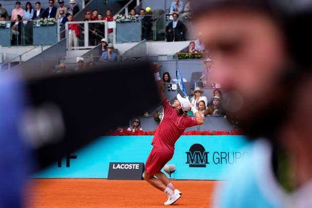 Casper Ruud, Norway, during Madrid Open Tennis 2025 match. April 30, 2026. (20260430308)
