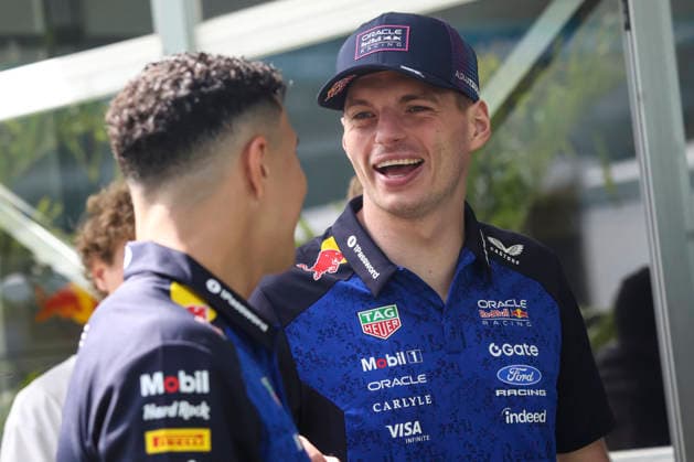 Formula 1 Crypto.com Miami Grand Prix 2026 Isack Hadjar (FRA), Max Verstappen (NED) Oracle Red Bull Racing RB22 during Formula 1 Crypto.com Miami Grand Prix 2026. on April 30., 2026 in Miami, United States Of America Zsombor Toth Miami Miami International Autodrome Florida United States Of America