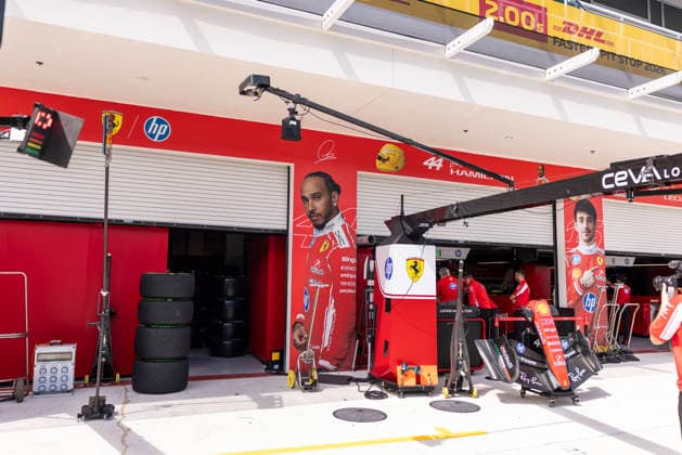 Formula 1 Crypto.com Miami Grand Prix 2026 Joseph Pinchin OVERTAKE MAXPPP - Miami 30 04 2026 Scuderia Ferrari HP garage at the Formula 1 Crypto.com Miami Grand Prix 2026, the 4th round of the 2026 FIA Formula 1 World Championship, WM, Weltmeisterschaft at the Miami International Autodrome in Miami Gardens, United States, from 30 April to 3 May 2026 Miami Miami International Autodrome in Miami Gardens United States  Copyright: xOVERTAKE MAXPPPxJosephxPinchinx OVT202604304820 OVT202604304820