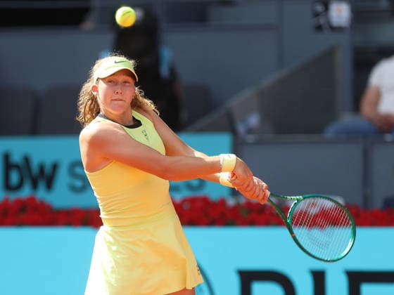 Alberto Simon Mirra Andreeva during his Semi-Final match of the main draw of the Mutua Madrid Open de Tenis, played at the Caja Magica on April 30, 2026 in Madrid, Spain Copyright: xALBERTOxSIMONx AgenciaxLOFx