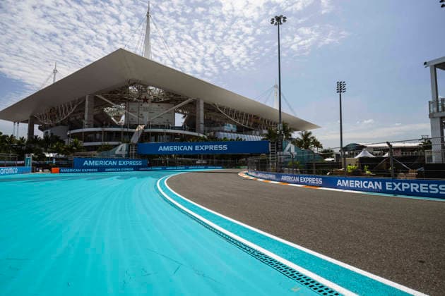 F1 - MIAMI GRAND PRIX 2026 track, piste illustration during the Formula 1 Miami Grand Prix 2026, 4th round of the 2026 Formula One World Championship, WM, Weltmeisterschaft from May 1 to 3, 2026 on the Miami International Autodrome, in Miami Gardens, USA - Miami GardensUnited States  Copyright: xCharlyxLopezx