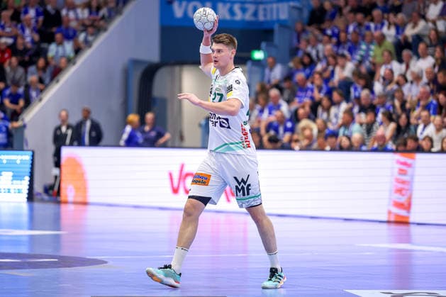30.04.2026, Handball, 1. HBL, VfL Gummersbach - Frisch Auf! Göppingen, Saison 2025 2026 Herren, Schwalbe-Arena: Oskar Sunnefeldt (Frisch Auf Göppingen 27) Nordrhein-Westfalen Deutschland