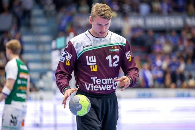 30.04.2026, Handball, 1. HBL, VfL Gummersbach - Frisch Auf! Göppingen, Saison 2025 2026 Herren, Schwalbe-Arena: Kristian Saeveras (Frisch Auf Göppingen 12) Nordrhein-Westfalen Deutschland