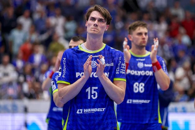 30.04.2026, Handball, 1. HBL, VfL Gummersbach - Frisch Auf! Göppingen, Saison 2025 2026 Herren, Schwalbe-Arena: Miro Schluroff (VfL Gummersbach 15) Nordrhein-Westfalen Deutschland