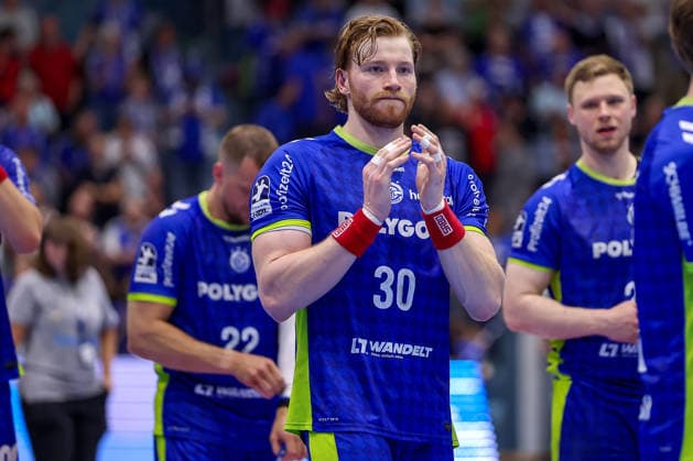 30.04.2026, Handball, 1. HBL, VfL Gummersbach - Frisch Auf! Göppingen, Saison 2025 2026 Herren, Schwalbe-Arena: Tom Kiesler (VfL Gummersbach 30) Nordrhein-Westfalen Deutschland