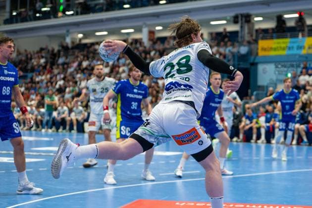 Franko Lastro, Aussen, (Frisch Auf Goeppingen 28), VfL Gummersbach vs. Frisch Auf! Goeppingen, Daikin Handball Bundesliga, Herren , 30. Spieltag, 30.04.2026 Gummersbach NRW Deutschland
