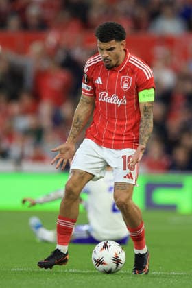 Nottingham Forest FC v Aston Villa FC - UEFA Europa League 2025 26 Semi-Final First Leg Morgan Gibbs-White of Nottingham Forest reacts during the UEFA Europa League 2025 26 Semi-Final First Leg match between Nottingham Forest FC and Aston Villa FC at City Ground on April 30, 2026 in Nottingham, England. WARNING! This Photograph May Only Be Used For Newspaper And Or Magazine Editorial Purposes. May Not Be Used For Publications Involving 1 player, 1 Club Or 1 Competition Without Written Authorisation From Football DataCo Ltd. For Any Queries, Please Contact Football DataCo Ltd on +44 (0) 207 864 9121 Nottingham City Ground England United Kingdom Copyright: xAllstarxPicturexLibraryxLtdx