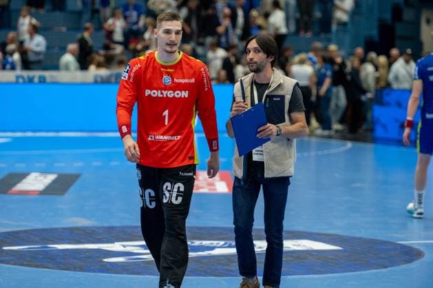 Dominik KuzmanoviÄ‡, Torwart, (VfL Gummersbach 1), VfL Gummersbach vs. Frisch Auf! Goeppingen, Daikin Handball Bundesliga, Herren , 30. Spieltag, 30.04.2026 Gummersbach NRW Deutschland