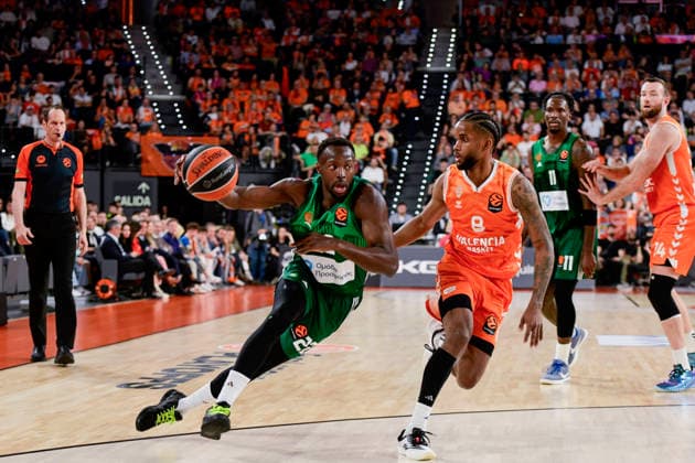 ESP: Valencia Basket v Panathinaikos AKTOR Athens PlayOff Euroleague. Jerian Grant of Panathinaikos during the Euroleague match, playoff Game 2, between Valencia Basket and Panathinaikos AKTOR Athens played at Roig Arena Stadium on April 30, 2026 in Valencia Spain Valencia Spain Basketball Copyright: xPacoxMGEstudix xAgenciaxLOFx
