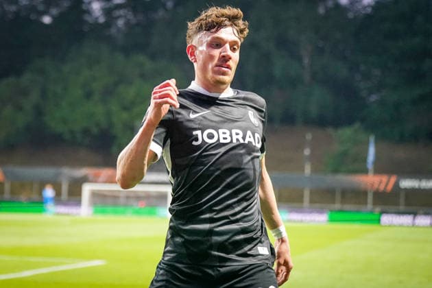 Portugal: Fussball Europa League 2025 - 2026, Halbfinale - Sporting Braga vs SC Freiburg - Estadio Municipal de Braga (POR): Philipp Treu (SC Freiburg, 29) Copyright: xJOERANxSTEINSIEKx