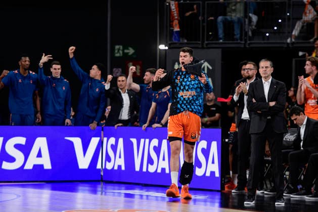 ESP: Valencia Basket v Panathinaikos AKTOR Athens PlayOff Euroleague. Jaime Pradilla of Valencia during the Euroleague match, playoff Game 2, between Valencia Basket and Panathinaikos AKTOR Athens played at Roig Arena Stadium on April 30, 2026 in Valencia Spain Valencia Spain Basketball Copyright: xPacoxMGEstudix xAgenciaxLOFx