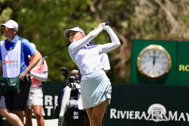 RIVIERA MAYA OPEN AT MAYAKOBA 2026 RIVIERA MAYA OPEN AT MAYAKOBA 2026 DAY 1 30042026 PLAYA DEL CARMEN, QUINTANA ROO. Action photo of Aline Krauter of Germany, during day 1 of the Riviera Maya Open at Mayakoba 2026 at El Camaleon Golf Club in Playa del Carmen, Mexico. Foto de accion de Aline Krauter de Alemania, durante el dia 1 del torneo Riviera Maya Open at Mayakoba 2026 celebrado en el Club de Golf El Camaleon en Playa del Carmen, Mexico. Photo by IMAGENSHOP AGENCIA FOTOGRAFICA PLAYA DEL CARMEN QUINTANA ROO MEXICO Copyright: xISABELAxQUIROZx