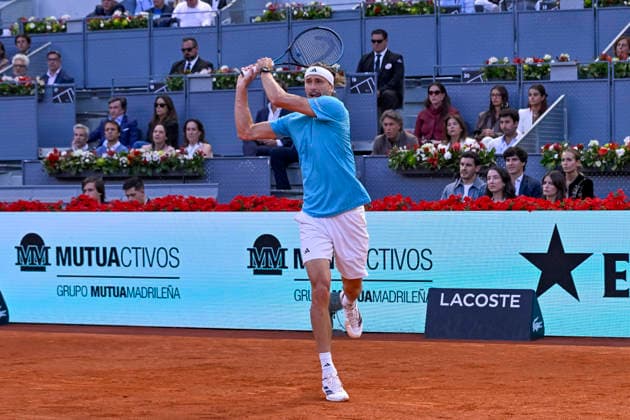 April 30, 2026, Madrid, Madrid, Spain: ALEXANDER ZVEREV of germany - ADIDAS during the Mutua Madrid Open 2026, ATP, Tennis Herren Masters 1000 and WTA, Tennis Damen 1000 tennis tournament, celebrated at Caja Magica on April 30, 2026 in Madrid, Spain. Mutua Madrid Open 2026 - Day 11 (04.30.26) - ZUMAc312 20260430_zsp_c312_256 Copyright: xOscarxManuelxSanchezx