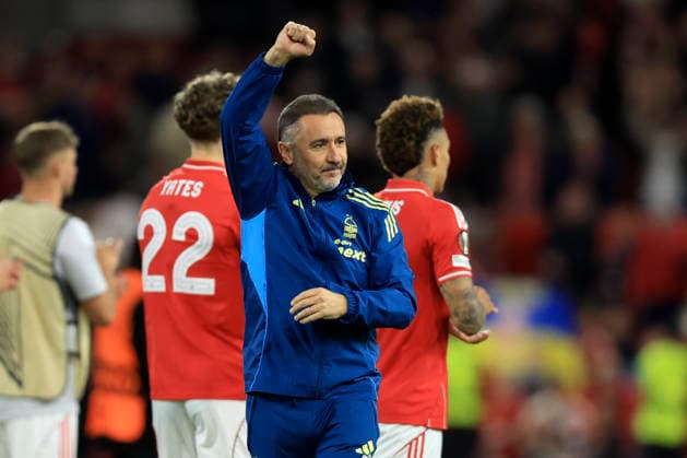 Nottingham Forest FC v Aston Villa FC - UEFA Europa League 2025 26 Semi-Final First Leg Vitor Pereira Head Coach of Nottingham Forest celebrates after the UEFA Europa League 2025 26 Semi-Final First Leg match between Nottingham Forest FC and Aston Villa FC at City Ground on April 30, 2026 in Nottingham, England. WARNING! This Photograph May Only Be Used For Newspaper And Or Magazine Editorial Purposes. May Not Be Used For Publications Involving 1 player, 1 Club Or 1 Competition Without Written Authorisation From Football DataCo Ltd. For Any Queries, Please Contact Football DataCo Ltd on +44 (0) 207 864 9121 Nottingham City Ground England United Kingdom Copyright: xAllstarxPicturexLibraryxLtdx