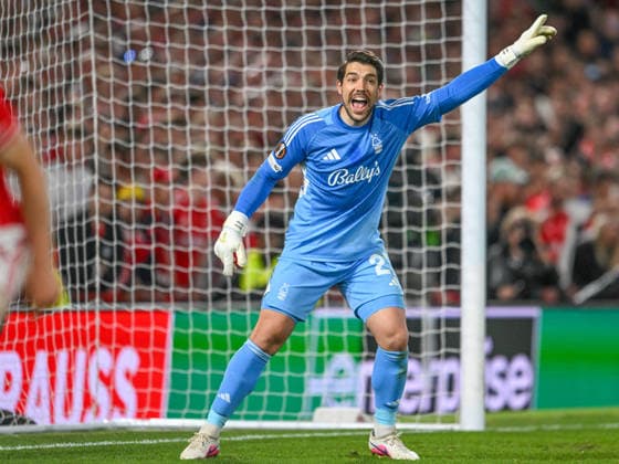 Nottingham Forest v Aston Villa UEFA Europa League Stefan Ortega of Nottingham Forest during the UEFA Europa League Semi-final First Leg match at the City Ground, Nottingham 30 04 2026 UK Newspapers OUT Copyright: xKarlxVallantinex FIL-23370-0091
