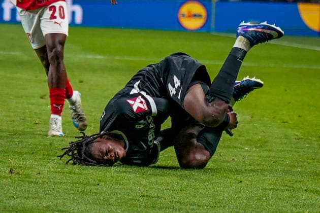 Portugal: Fussball Europa League 2025 - 2026, Halbfinale - Sporting Braga vs SC Freiburg - Estadio Municipal de Braga (POR): Johan Manzambi (SC Freiburg, 44) Copyright: xJOERANxSTEINSIEKx