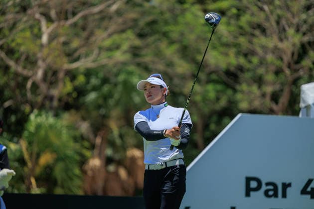 RIVIERA MAYA OPEN AT MAYAKOBA 2026 RIVIERA MAYA OPEN AT MAYAKOBA 2026 DAY 1 30042026 PLAYA DEL CARMEN, QUINTANA ROO. Action photo of Erika Hara of Japan, during day 1 of the Riviera Maya Open at Mayakoba 2026 at El Camaleon Golf Club in Playa del Carmen, Mexico. Foto de accion de Erika Hara de Japon, durante el dia 1 del torneo Riviera Maya Open at Mayakoba 2026 celebrado en el Club de Golf El Camaleon en Playa del Carmen, Mexico. Photo by IMAGENSHOP AGENCIA FOTOGRAFICA PLAYA DEL CARMEN QUINTANA ROO MEXICO Copyright: xMIKIOxWATANABEx