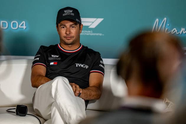 MIAMI, FLORIDA, UNITED STATES: Sergio Perez, racing for the Cadillac F1 team during the 2026 Formula 1 Miami Grand Prix at the Miami International Autodrome in Miami, Florida, United States