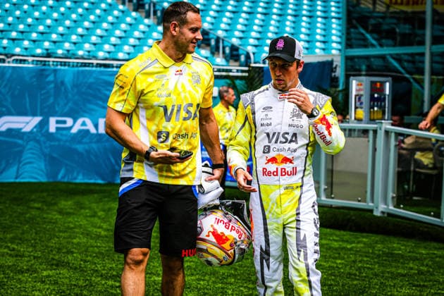 (30) Liam Lawson (NZL) - Visa Cash App Racing Bulls F1 Team - Racing Bulls VCARB03 - Red Bull Ford during the Formula 1 Crypto.com Miami Grand Prix 2026 at Miami International Autodrome in Miami Gardens, United States. Round 6 of the 2026 FIA Formula One World Championship, WM, Weltmeisterschaft held May 1-3, 2026. The Miami International Autodrome, located in the grounds of the Hard Rock Stadium, hosts the sixth round featuring the Sprint format. This event weekend features the F1 Sprint format, with a Sprint Shootout and Sprint Race in addition to the standard qualifying session and Grand Prix.  Copyright: xAlessioxDexMarcox xAvens-images.com AvensImages IPAxSportx xipa-agency.netx xx IPA_74345783 IPA_Agency_IPA74345783