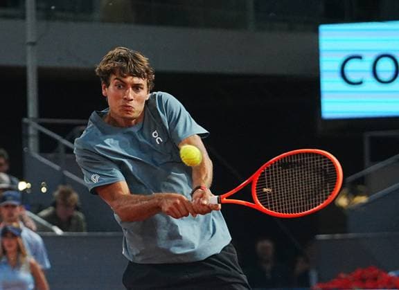 TENNIS - MUTUA MADRID OPEN 2026 - 30 04 2026 Laurent Lairys MAXPPP - Flavio Cobolli of Italia during the Mutua Madrid Open 2026, ATP, Tennis Herren Masters 1000 and WTA, Tennis Damen 1000 on 30April 2026 at La Caja Magica in Madrid, Spain - Photo: Laurent Lairys MADRID SPAIN  Copyright: xMAXPPPxLaurentxLairysx LLR202605015542 LLR202605015542