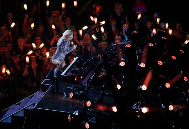 February 05, 2017 Musician Lady Gaga performs onstage during the Super Bowl LI Halftime Show at NRG Stadium in Houston, Texas. Charles Baus CSM Copyright: xCharlesxBausx