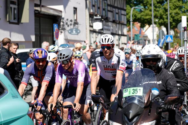 01.05.2026 Das Radrennen Eschborn-Frankfurt 2026 Teilnehmerfeld nach dem Start Eschborn Frankfurt Hessen Deutschland