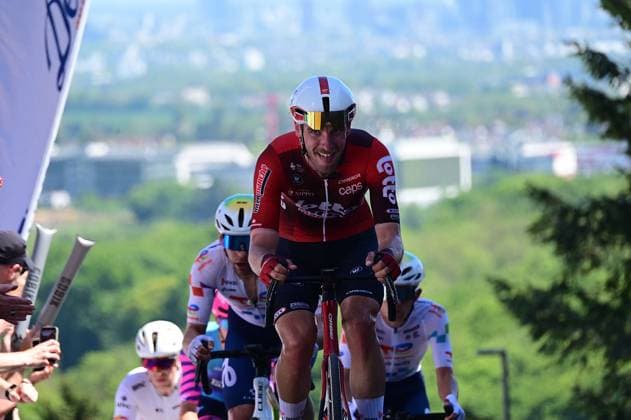 01.05,2026 xkhx Eschborn-Frankfurt am Main , Radrennen Radklassiker Eschborn-Frankfurt Mammolshainer Stich Berg An der Spitze JONAS RUTSCH