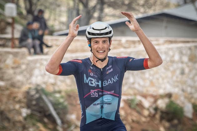 61st Presidential Cycling Tour of Turkiye ANTALYA, TURKIYE - MAY 01: Christian Bagatin of Italy and team MBH Bank Ballan CSB Telecom Fort celebrates after winning the 6th stage of the 61st Presidential Cycling Tour of Turkiye (TUR 2026) on May 01, 2026, in Antalya, Turkiye. Ahmet Serdar Eser Anadolu Antalya Turkey. Editorial use only. Please get in touch for any other usage.  Copyright: x2026xAnadoluxAhmetxSerdarxEserx