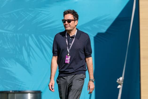 Amerikanischer Komiker und Moderator, Jimmy Fallon, Grosser Preis von Miami, Motorsport, Herren, Formel 1, Freies Training, 01.05.2026 Miami Florida USA
