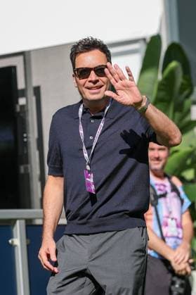 Amerikanischer Komiker und Moderator, Jimmy Fallon, Grosser Preis von Miami, Motorsport, Herren, Formel 1, Freies Training, 01.05.2026 Miami Florida USA