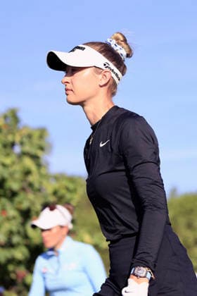 RIVIERA MAYA OPEN AT MAYAKOBA 2026 RIVIERA MAYA OPEN AT MAYAKOBA 2026 ROUND 2 01052026 PLAYA DEL CARMEN, QUINTANA ROO. Action photo of Nelly Korda of the USA, during round 2 of the Riviera Maya Open at Mayakoba 2026 at El Camaleon Golf Club in Playa del Carmen, Mexico. Foto de accion de Nelly Korda de Estados Unidos, durante la ronda 2 del torneo Riviera Maya Open at Mayakoba 2026 celebrado en el Club de Golf El Camaleon en Playa del Carmen, Mexico. Photo by IMAGENSHOP AGENCIA FOTOGRAFICA PLAYA DEL CARMEN QUINTANA ROO MEXICO Copyright: xISABELAxQUIROZx